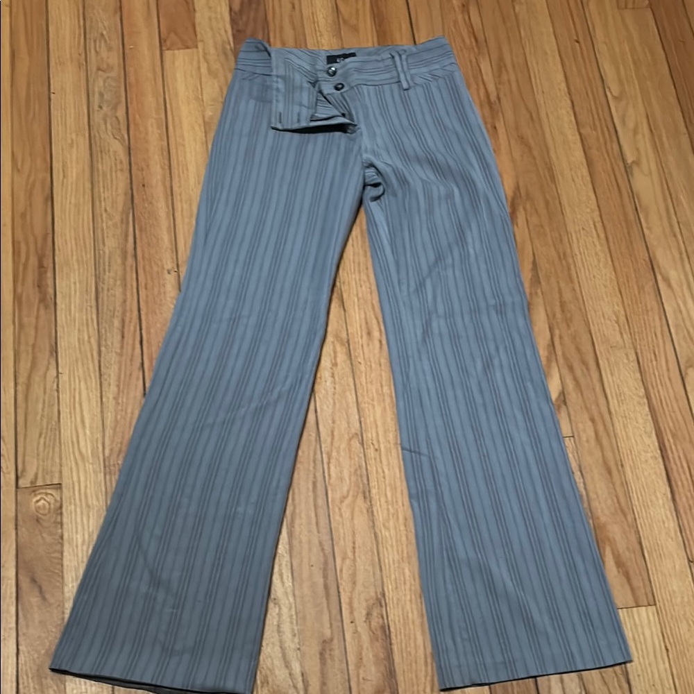 Striped Gray Flared Pants